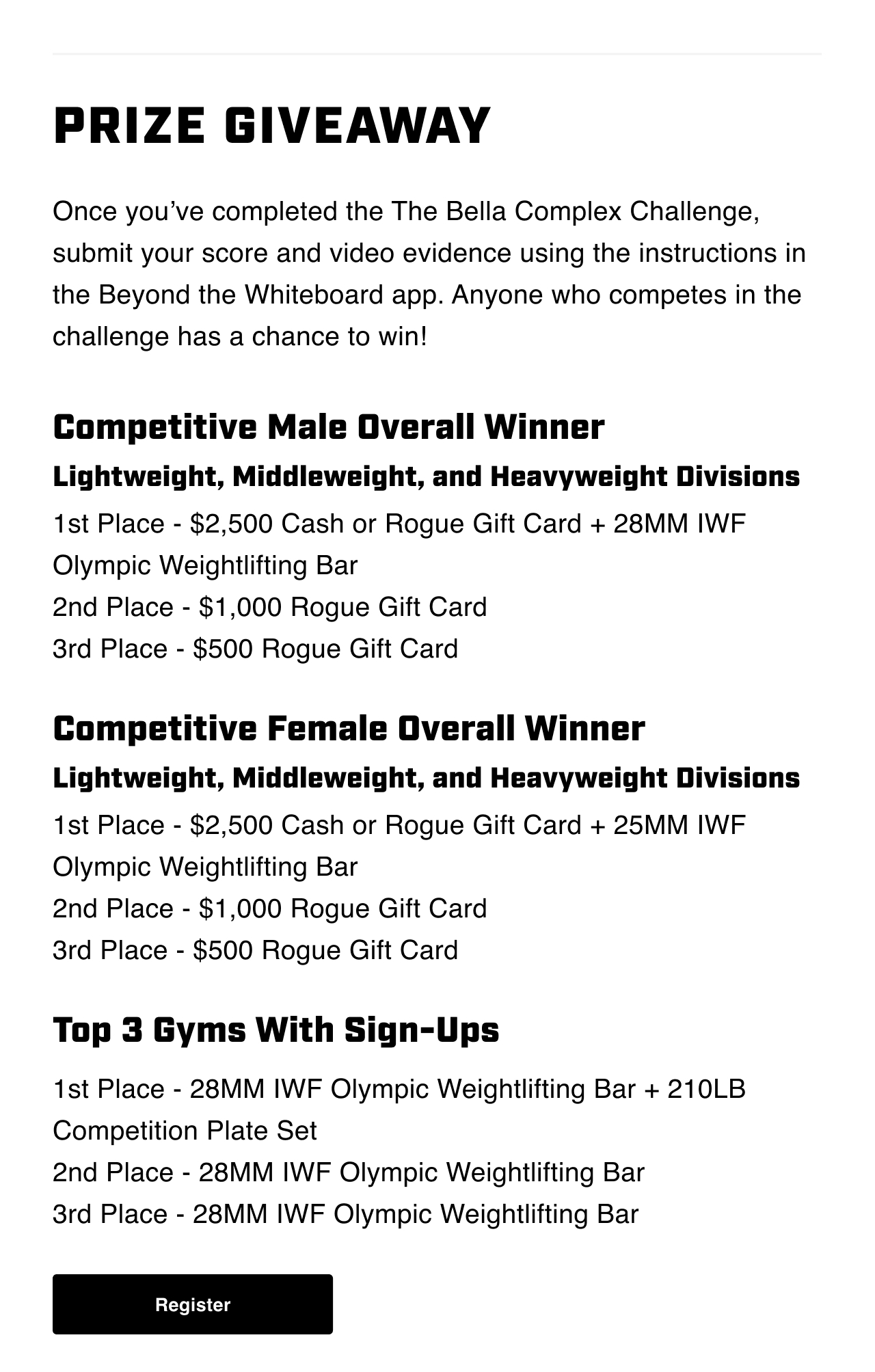 Prize Giveaway