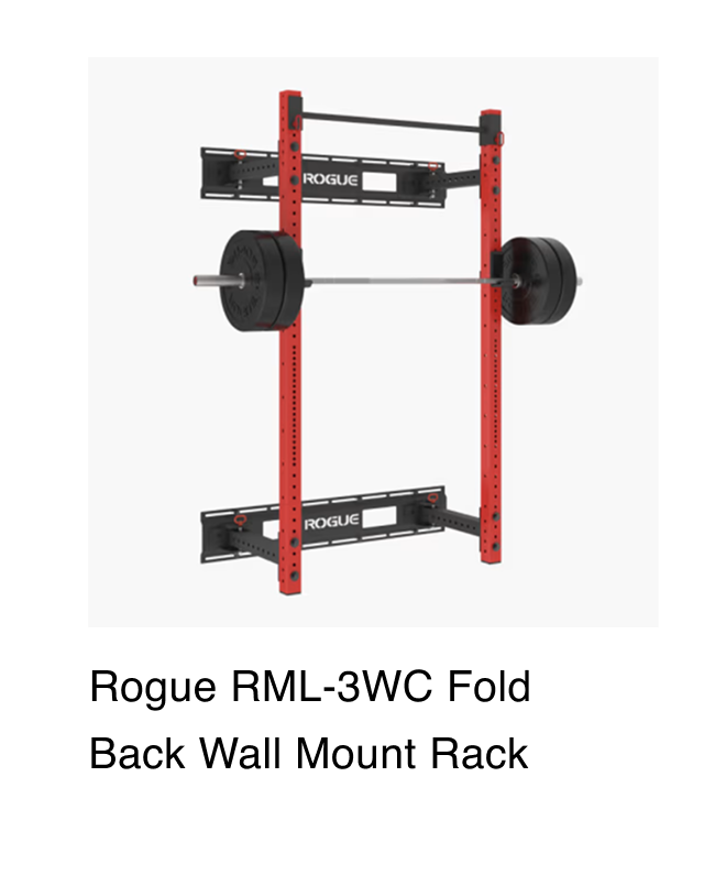 Rogue RML-3WC Fold Back Wall Mount Rack