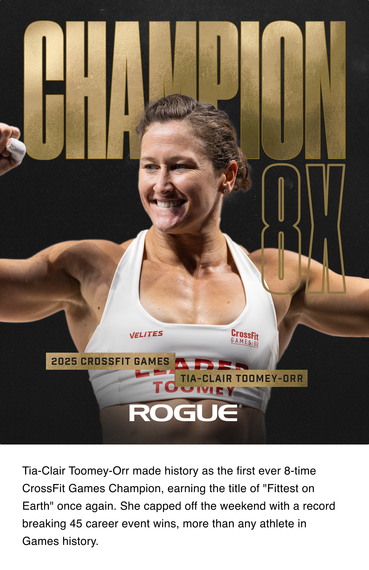Tia-Clair Toomey-Orr 8x CrossFit Champion
