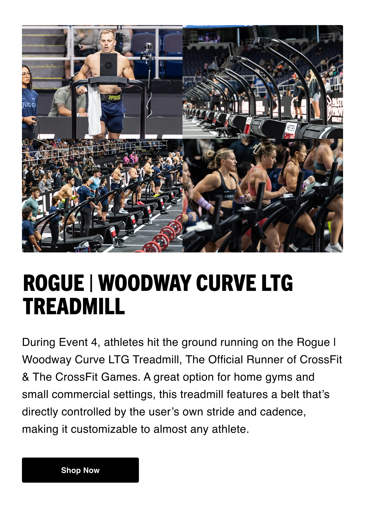Rogue | Woodway Curve LTG Treadmill