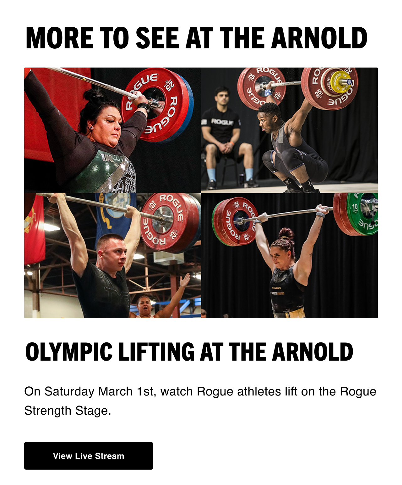Olympic Lifting at the Arnold