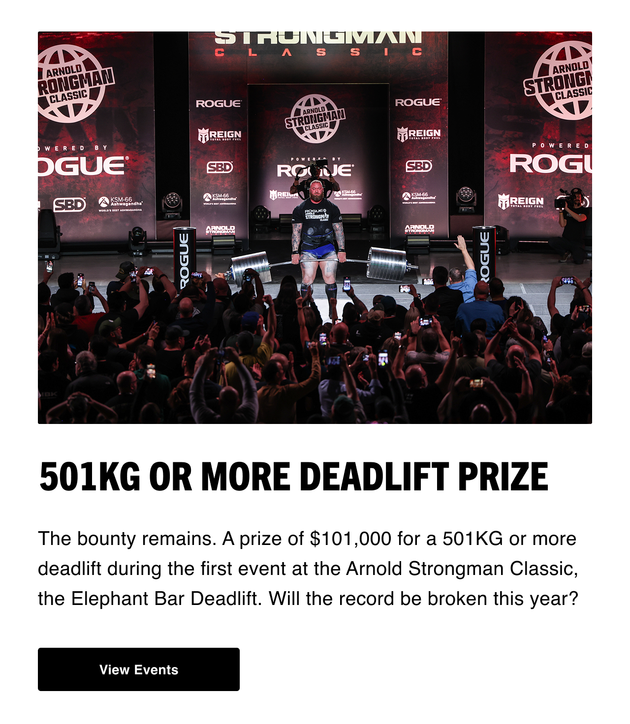 501KG or More Deadlift Prize