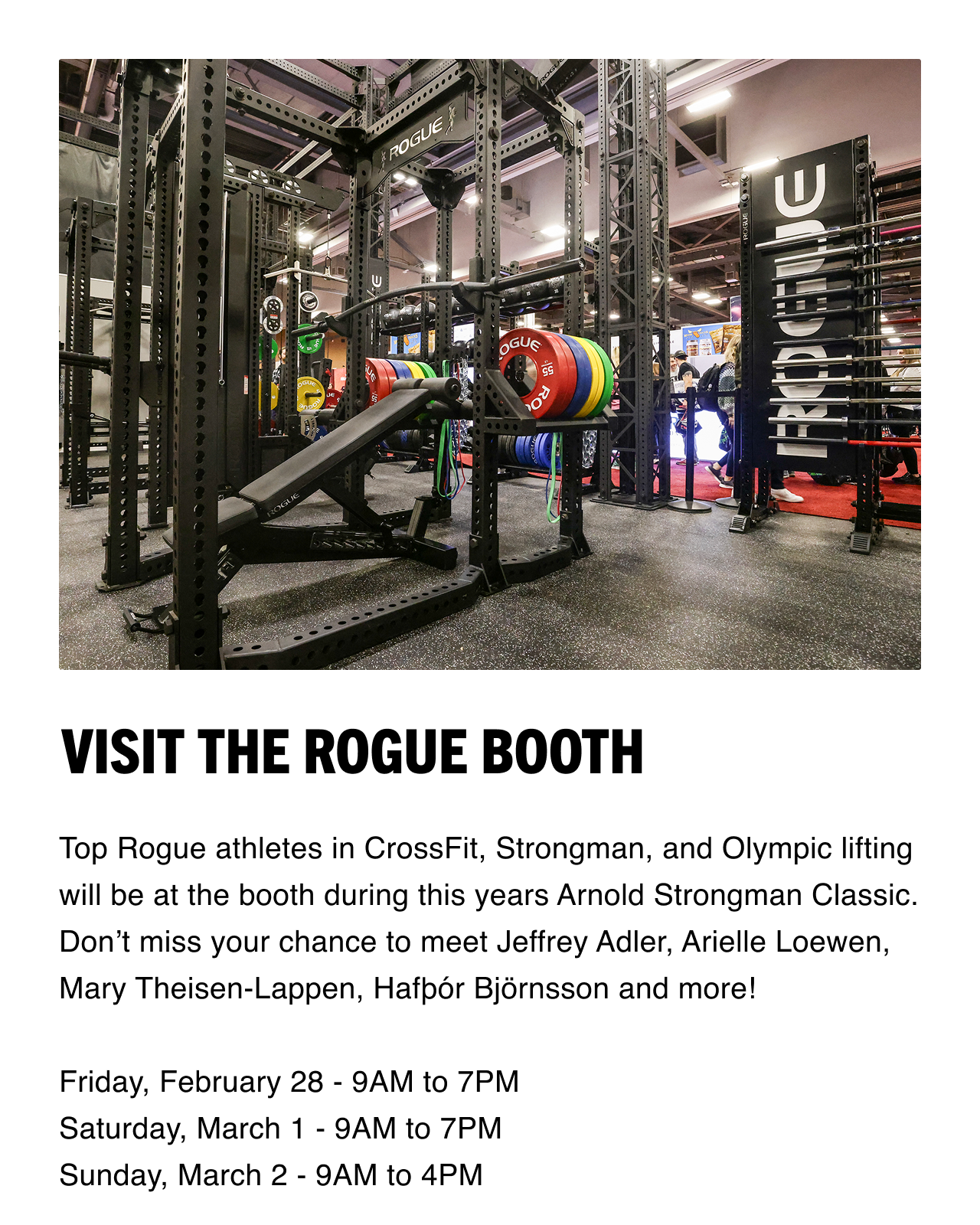 Visit the Rogue Booth