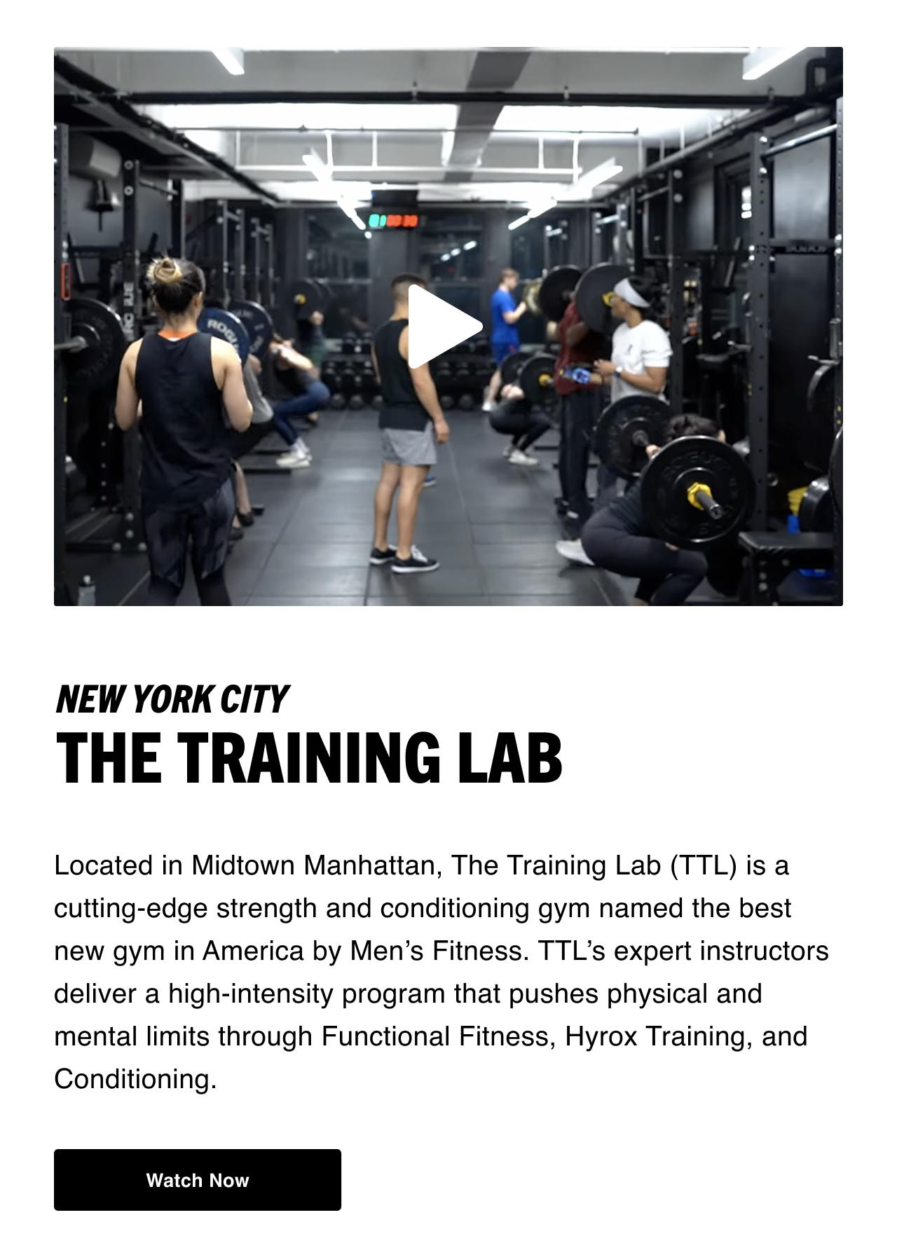 The Training Lab - Watch Now