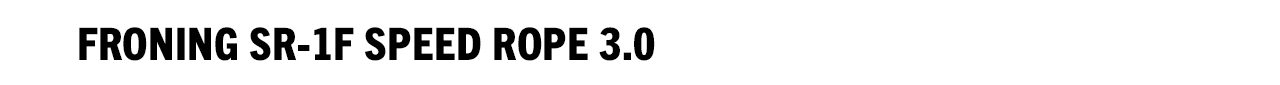Froning SR-1F Speed Rope 3.0