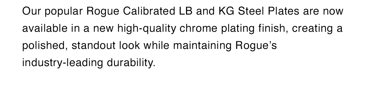 Rogue Calibrated Steel Plates 2.0 - Chrome