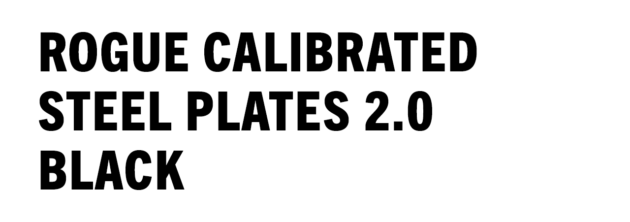 Rogue Calibrated Steel Plates 2.0 - Black