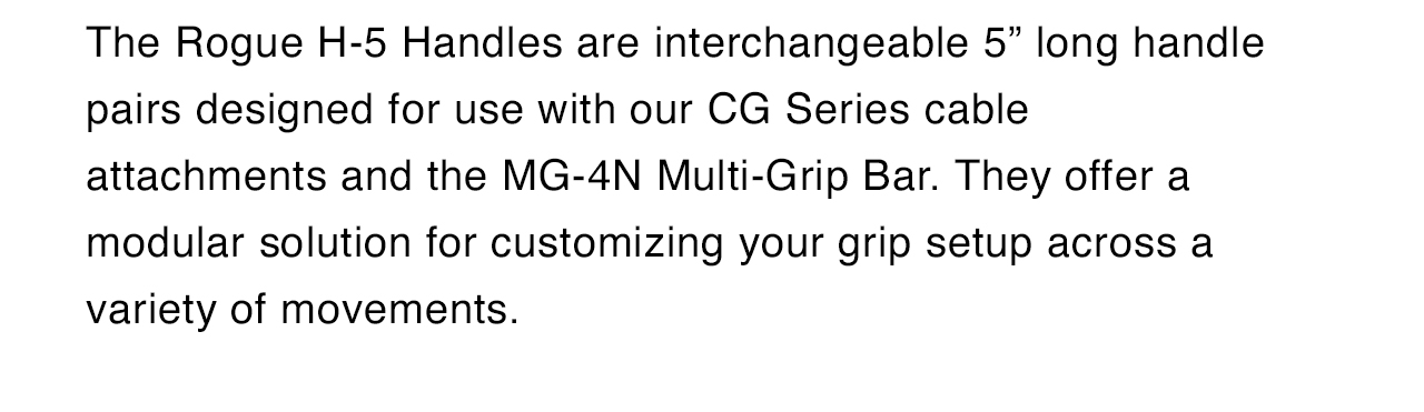Interchangeable Handles For Cable Attachments & Multi-Grip Bars