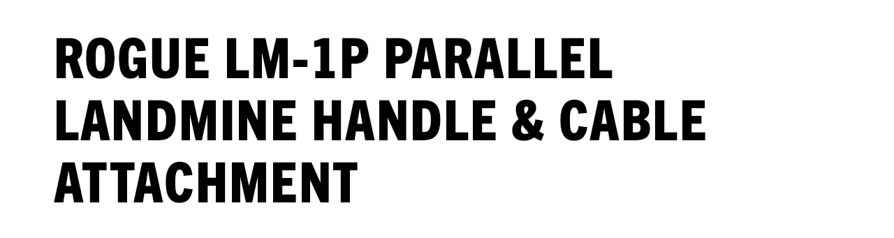 Rogue LM-1P Parallel Landmine Handle & Cable Attachment