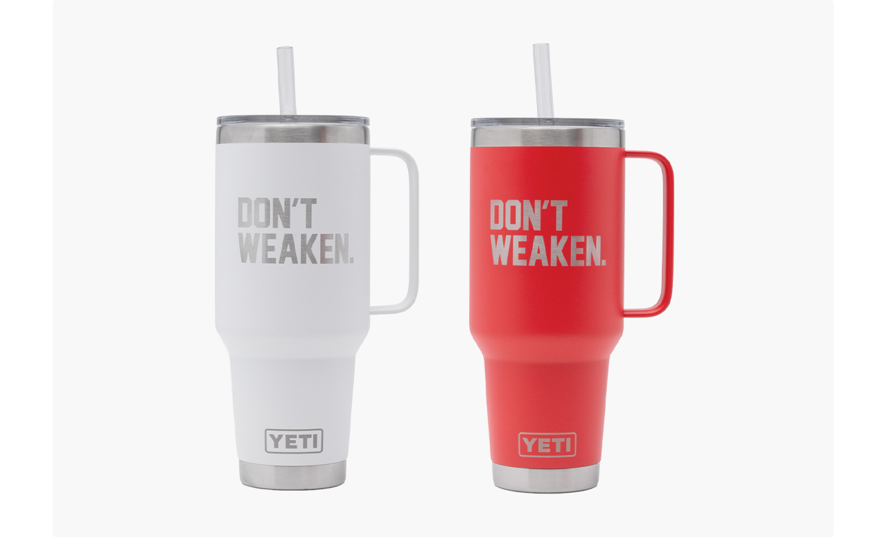 YETI - Rogue Don't Weaken Straw 42 oz - Rescue Red