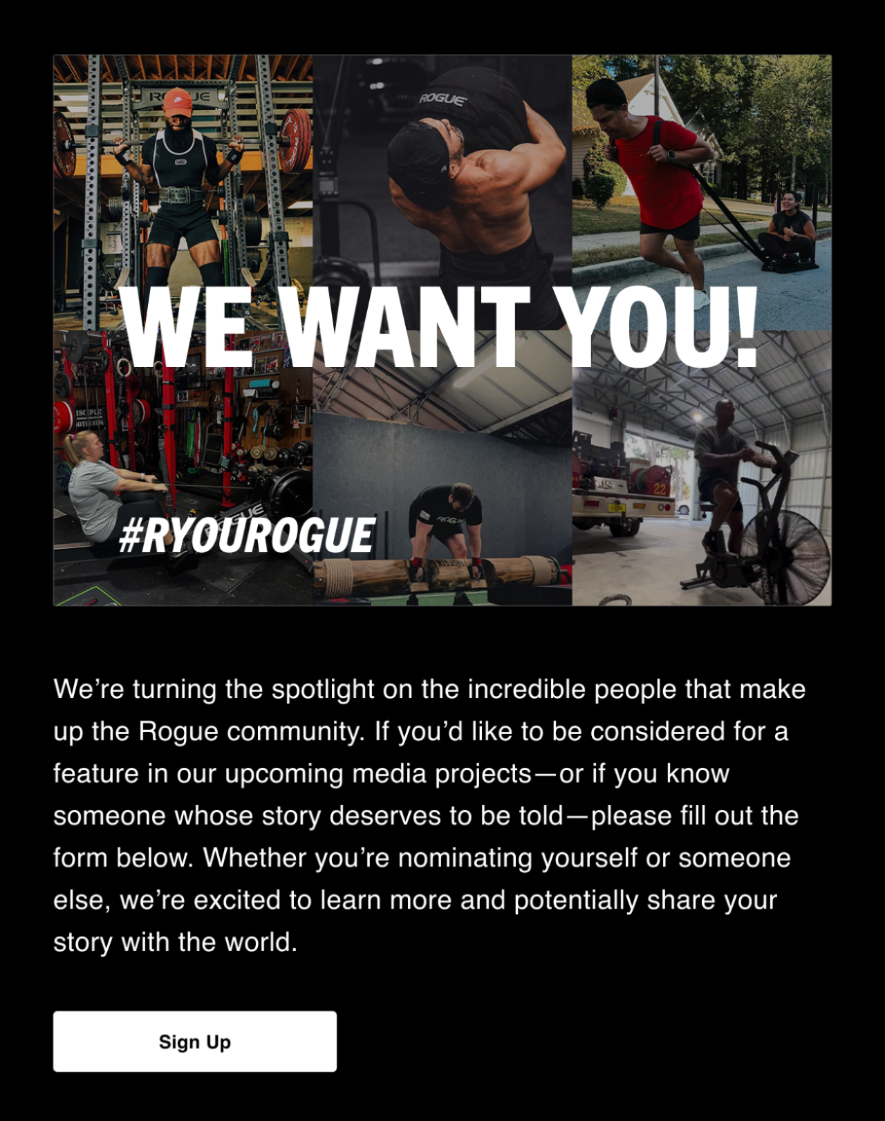We Want You!