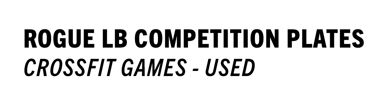 Rogue LB Competition Plates - CrossFit Games - Used