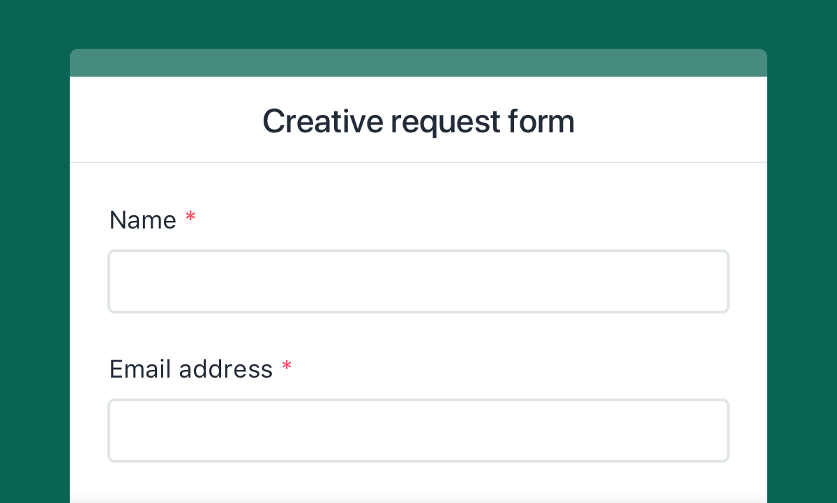 Creative Request Form