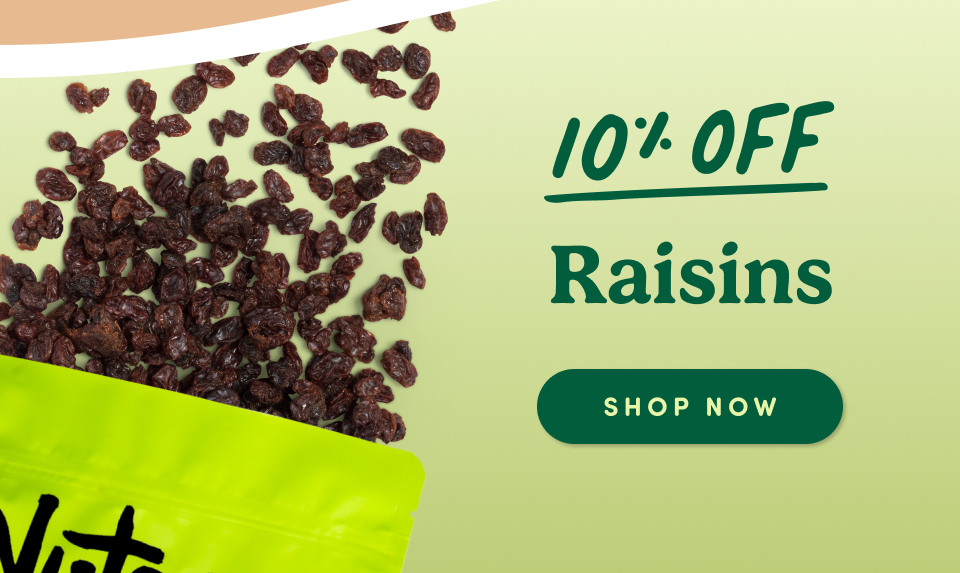 10% OFF Raisins; Shop Now