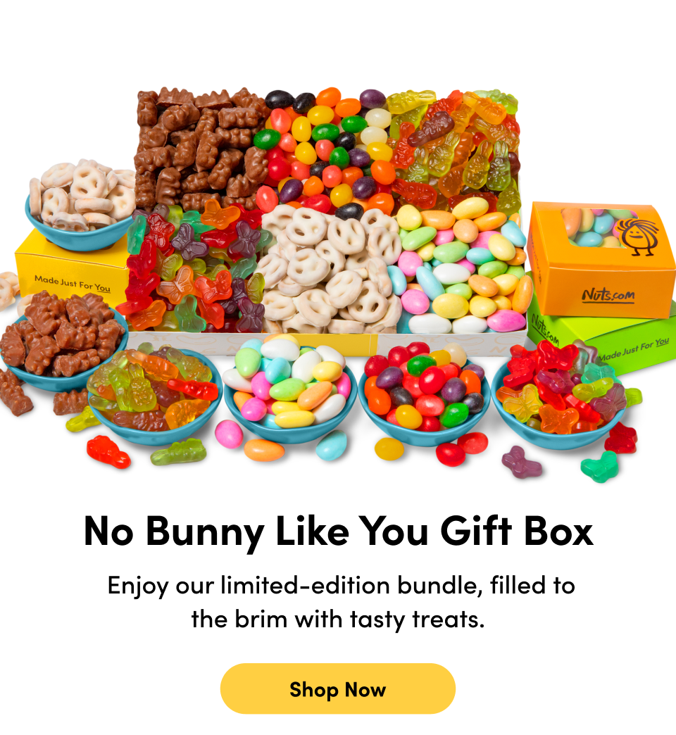 No Bunny Like You Gift Box; Enjoy our limited-edition bundle, filled to the brim with tasty treats. Shop Now