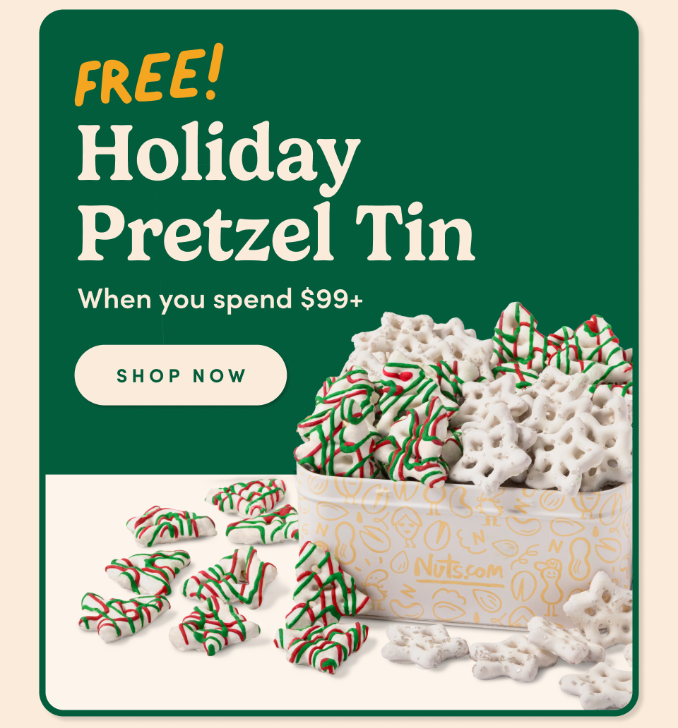 FREE! Holiday Tin With any $99+ purchase; Redeem Now