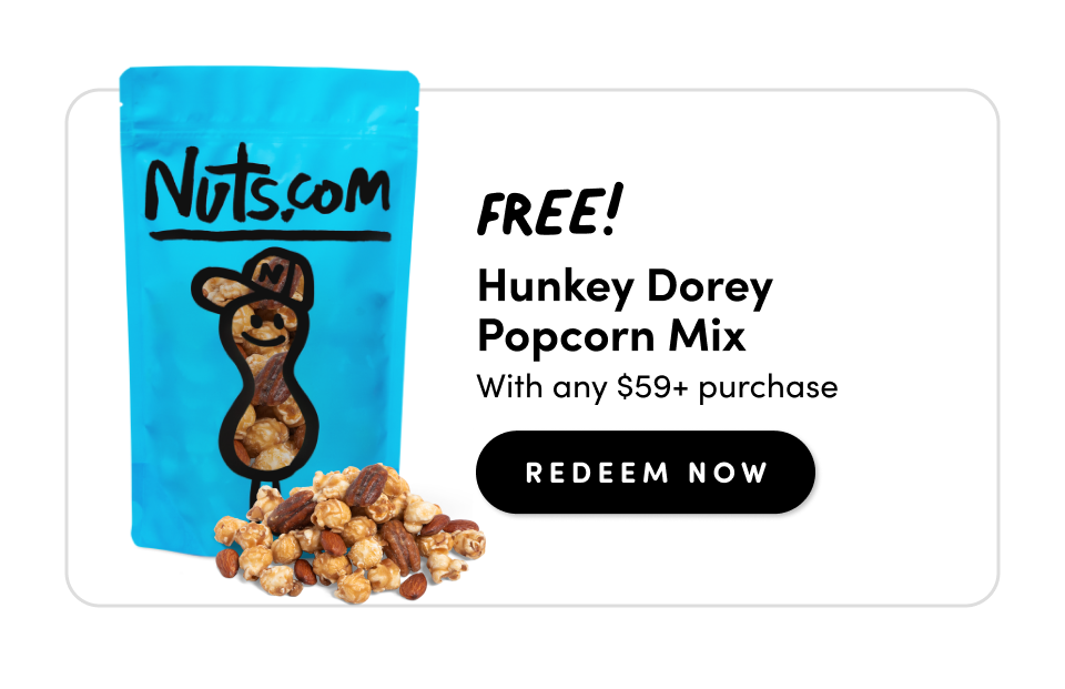 FREE! Hunkey Dorey Popcorn Mix with any $59+ purchase; redeem now