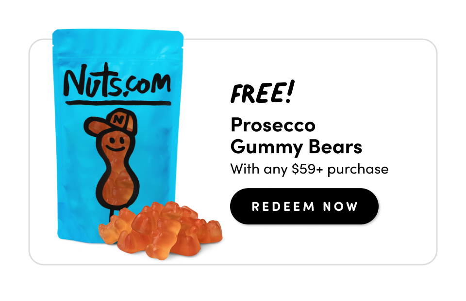 FREE! Prosecco Gummy Bears with any $59+ purchase Redeem Now