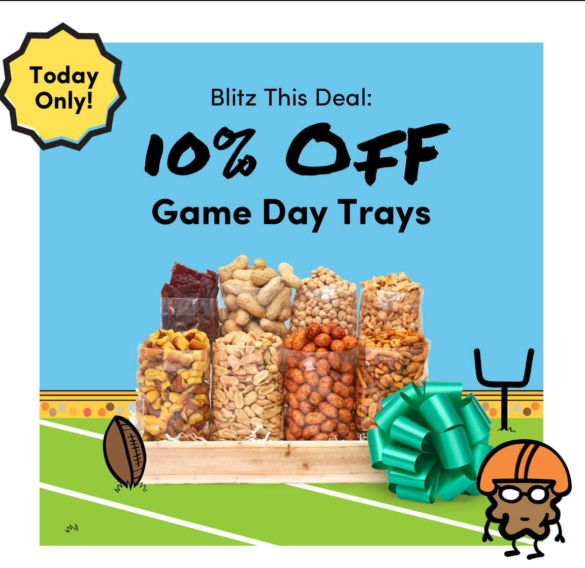Blitz This Deal: 10% Off Game Day Trays - Today Only