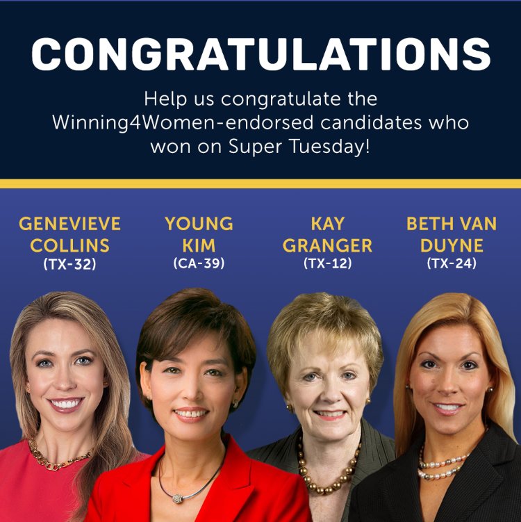 Congratulations, Winning4Women-Endorsed Candidates!