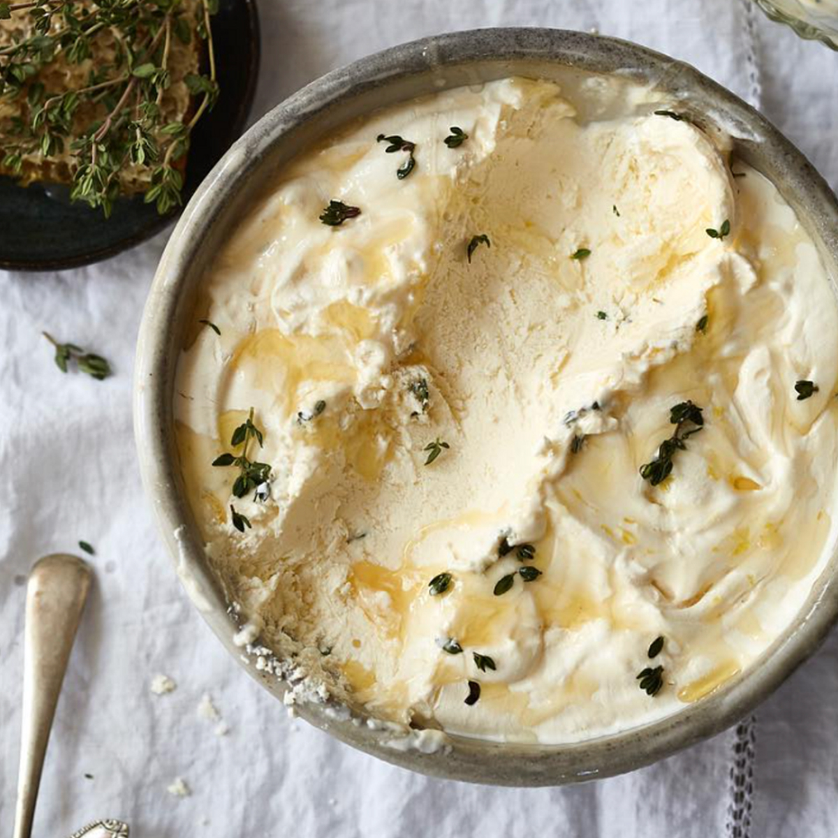 Ricotta, Honey & Thyme Ice Cream