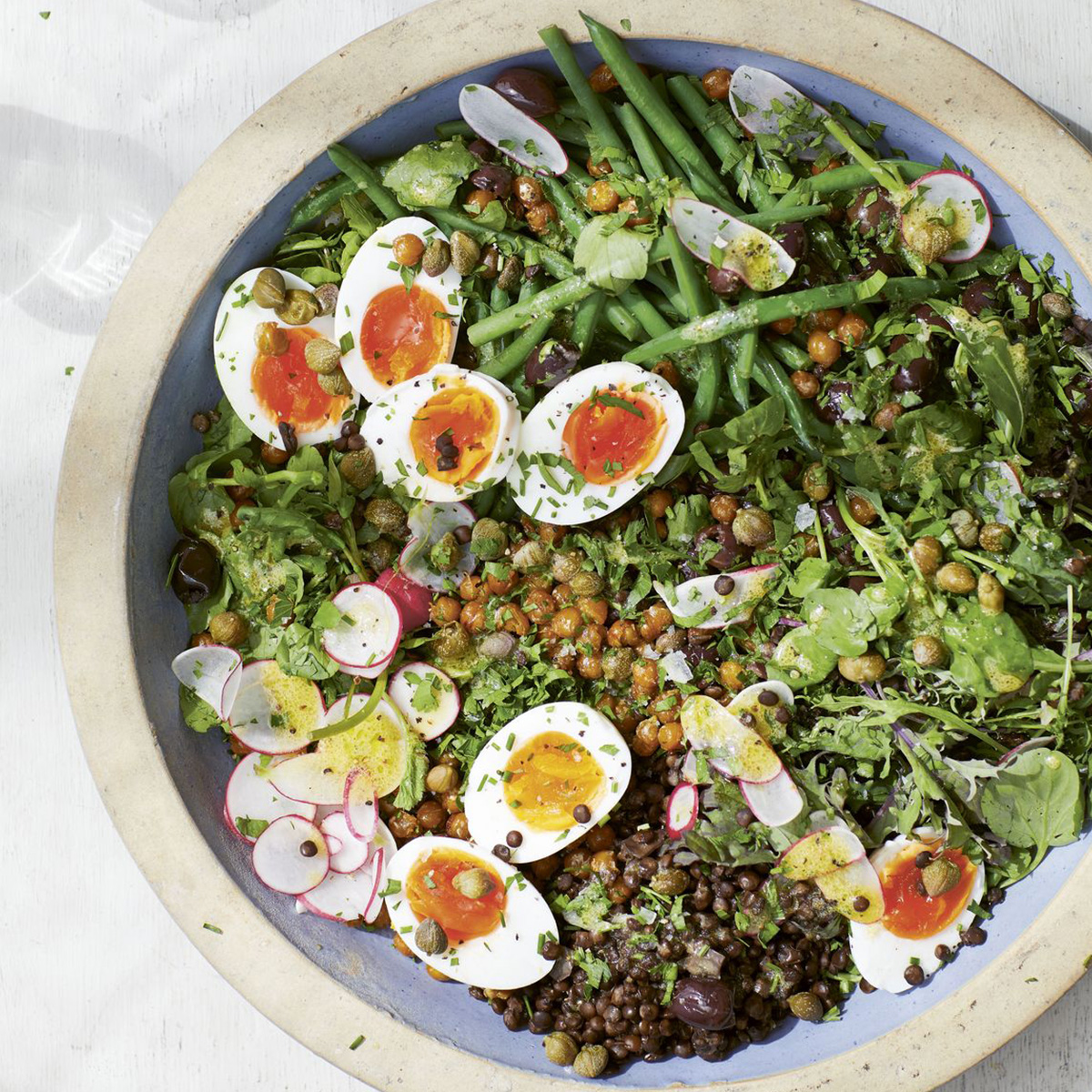 Niçoise Salad with Fried Chickpeas