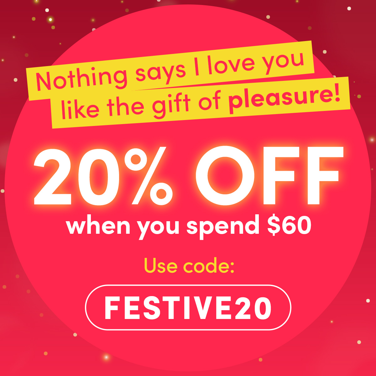 20% off when you spend $60