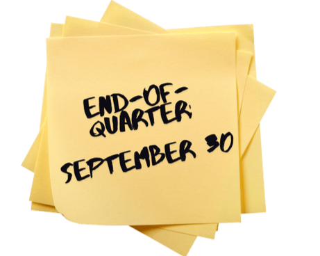END-OF-QUARTER REMINDER!