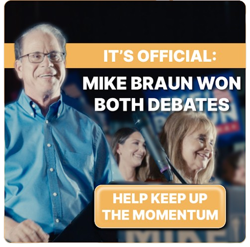MIKE BRAUN WON BOTH DEBATES