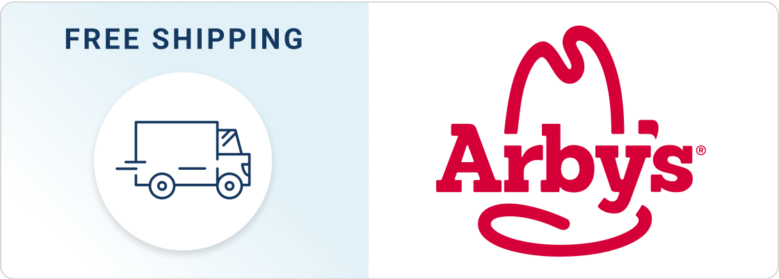 Free shipping on Arby's orders $150+