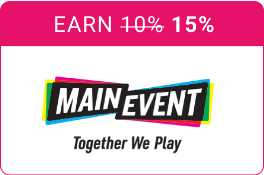 Earn 15% at Main Event