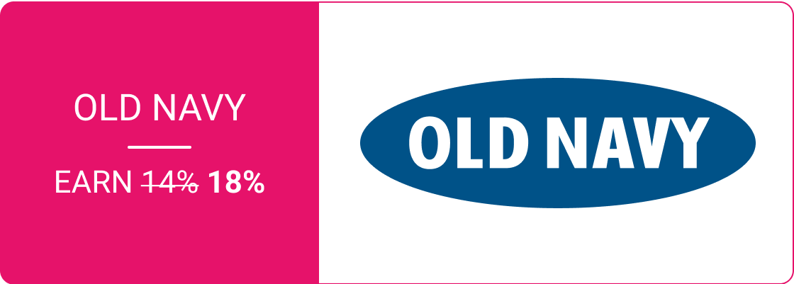 Earn 18% with Old Navy