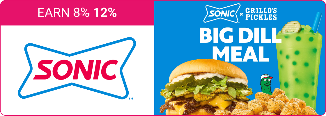 Earn 12% at SONIC