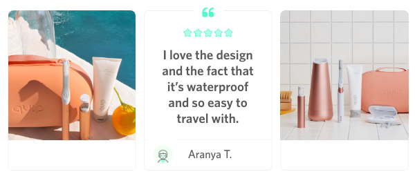 I love the design and the fact that it's waterproof and so easy to travel with.
