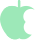 apple 2 icon half eaten