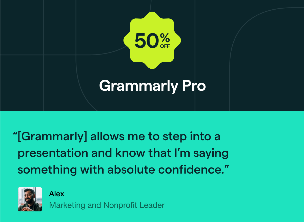 50% OFF Grammarly Pro