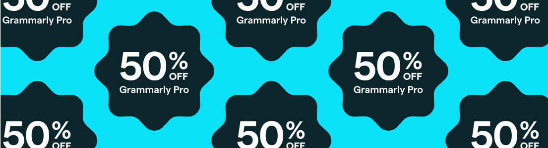 50% off Grammarly Pro