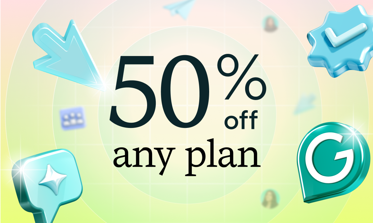 50% off any plan