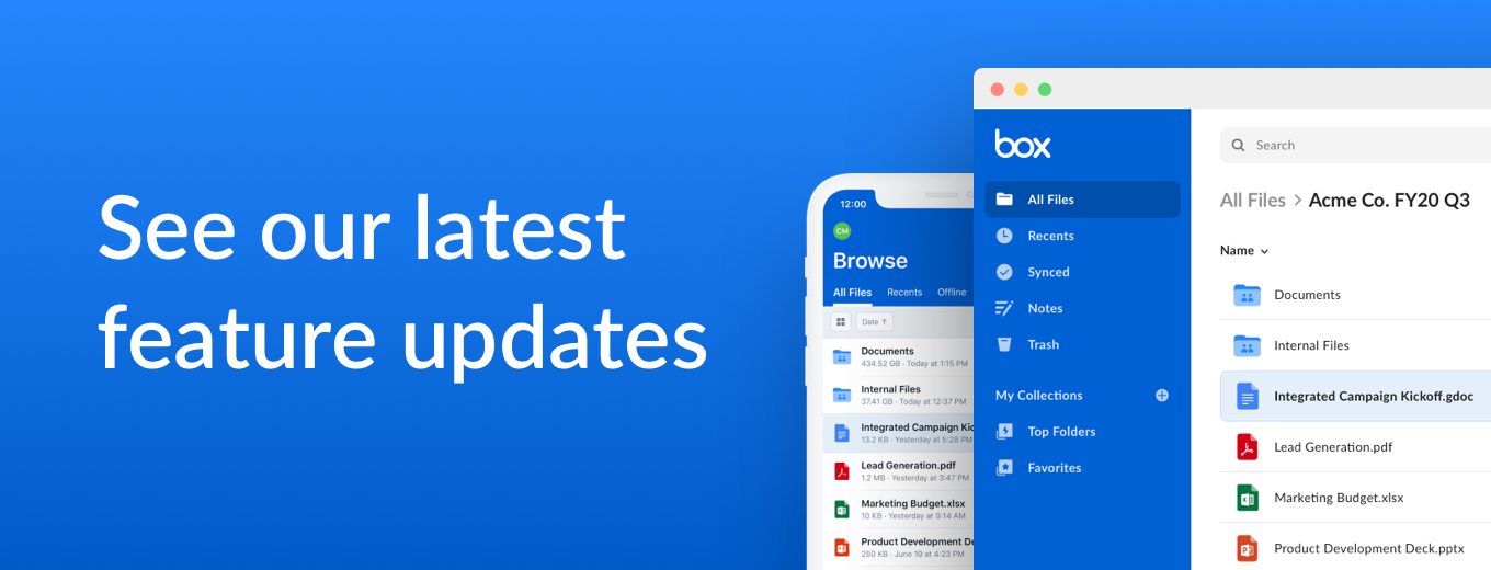 See our latest feature updates