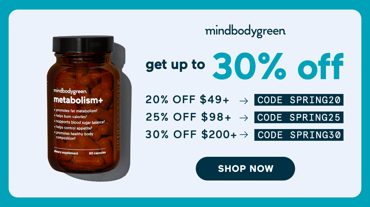 get up to 30% off all supplements and personal care.