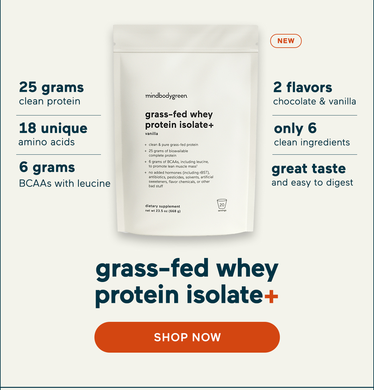 grass-fed whey protein isolate+