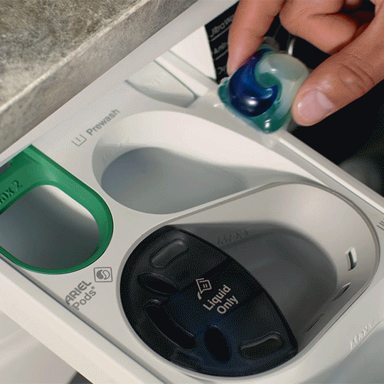 Kapsułka wkładana do innowacyjnej szuflady UniversalDose®