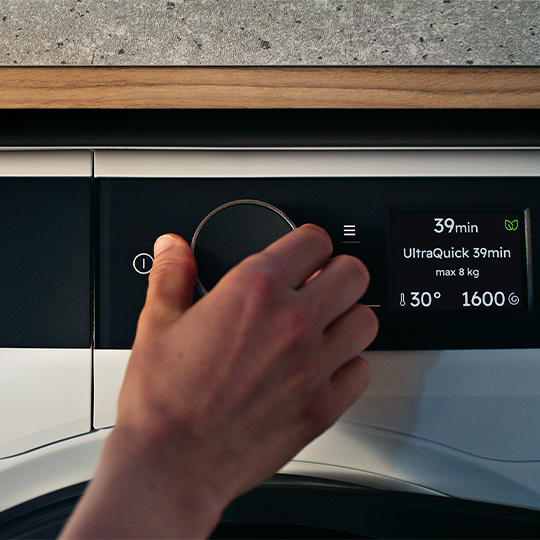 Ustawienie szybkiego programu prania na panelu pralki