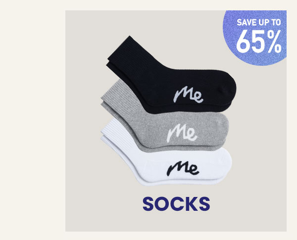 Save up to 65% | Socks