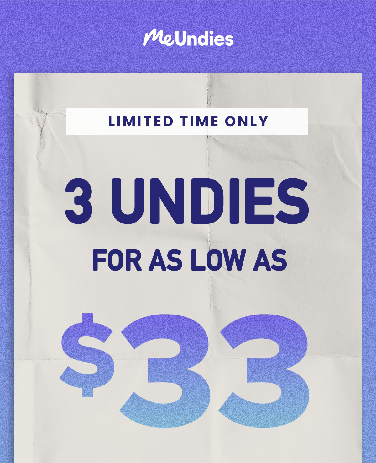 MeUndies | Limited Time Only | 3 Undies for as low as $33