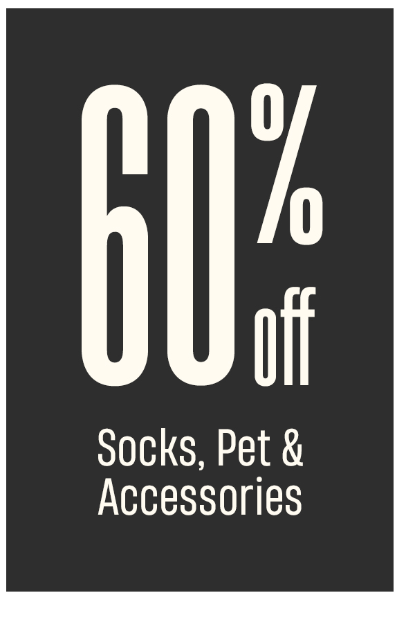 60% Off | Socks, Pet & Accessories