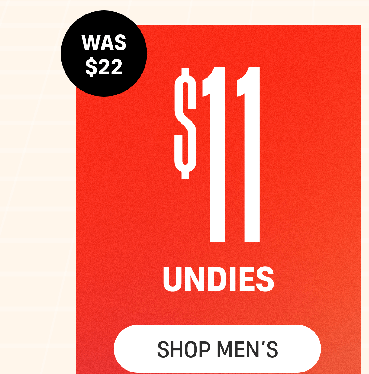 Was $22 | $1 Undies | Shop Men's