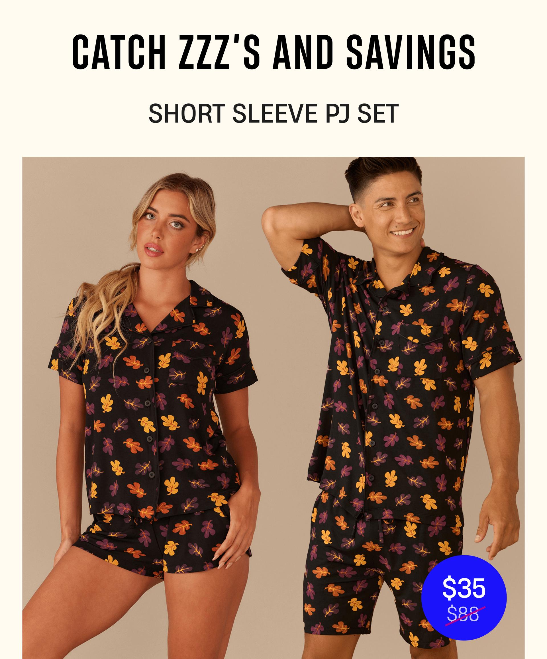 Catch ZZZ's and Savings | Short Sleeve PJ Set | Shop SS PJs