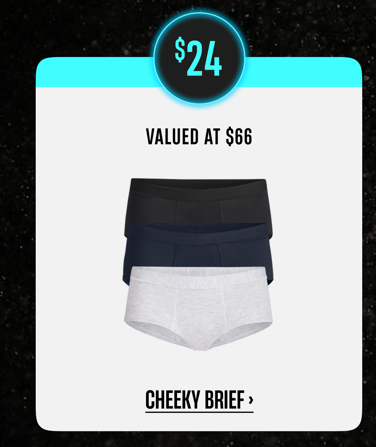 $24 | Valued at $66 | FF Cheeky Brief