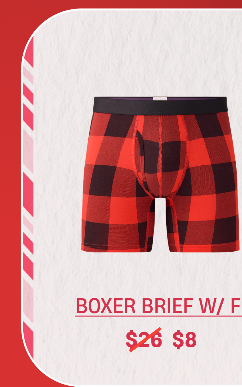 Boxer Brief W/ Fly | $8